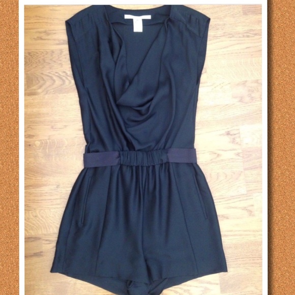 Diane Von Furstenberg cowl neck romper!
