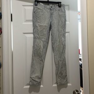 Blue and white stripped Jeans