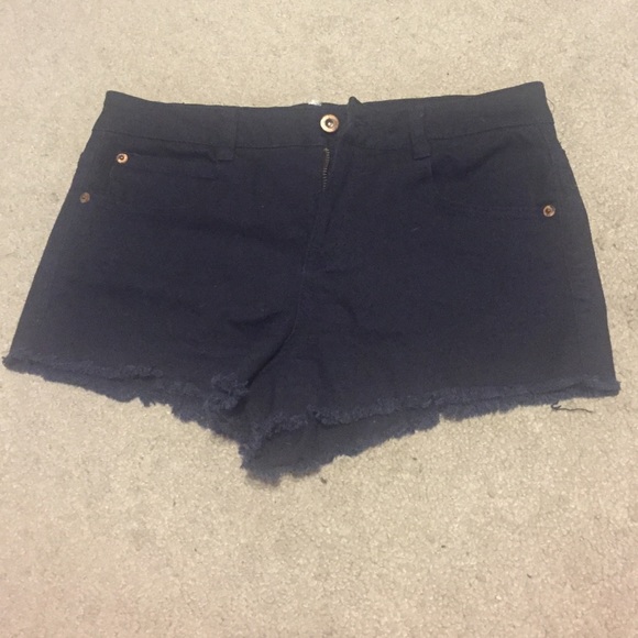 Forever 21 High Waisted Dark Blue Shorts