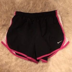 Black/Pink nike athletic shorts