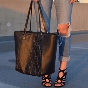 NWOT Vera Bradley Leather Micro-stud Ella Tote