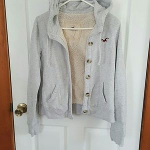 Hollister fleece lined jacket
