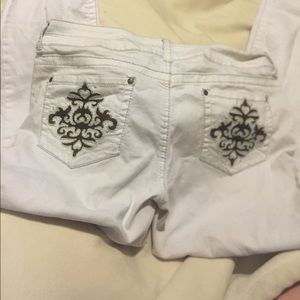 White Grane skinny jeans