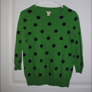 Polka dot J. Crew sweater
