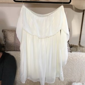 White cream summer dress