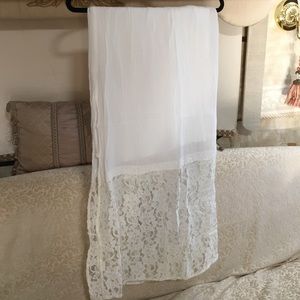 Ambercrombie & Fitch cream and white sundress