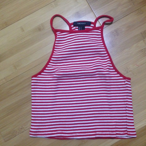 Striped crop top - Picture 1 of 2