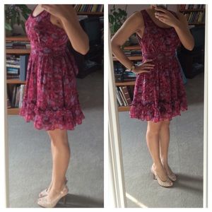 🎉Sale!🎉 Pink and pink floral print dress