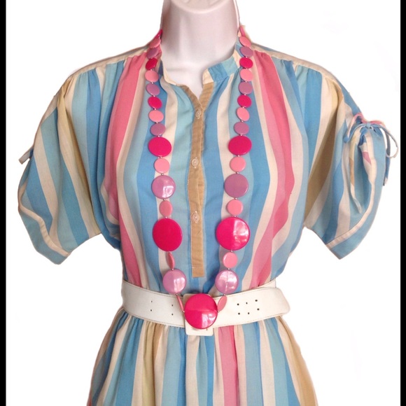 Betty Barclay Dresses & Skirts - Vintage 1970s Striped Betty Barclay Summer Dress