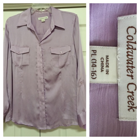 Silky Button Down Top