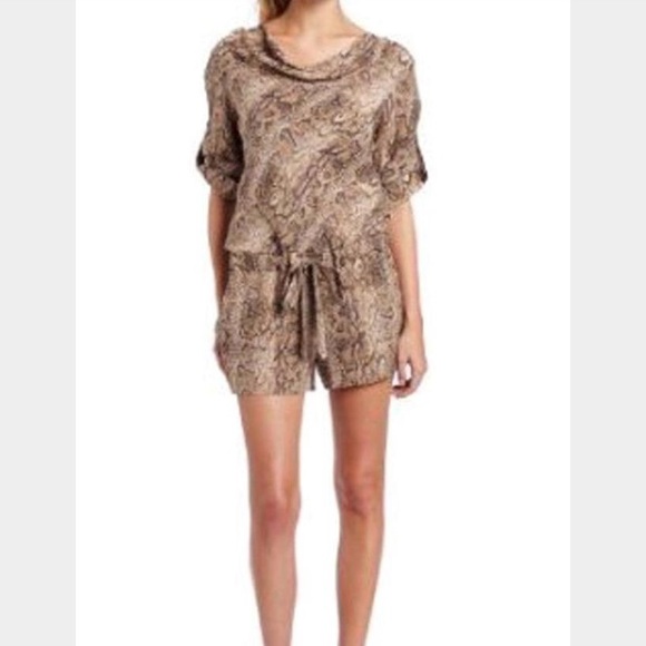 Bcbg snakeskin romper!