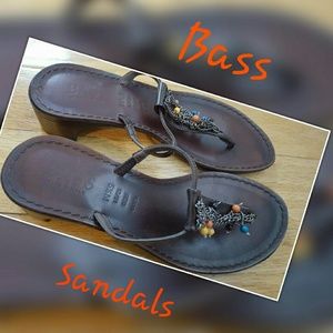 BASS Brown Leather Sandals