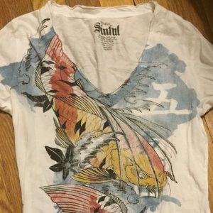 *SINFUL* v neck long tee