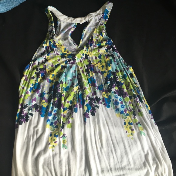 flowery tank top