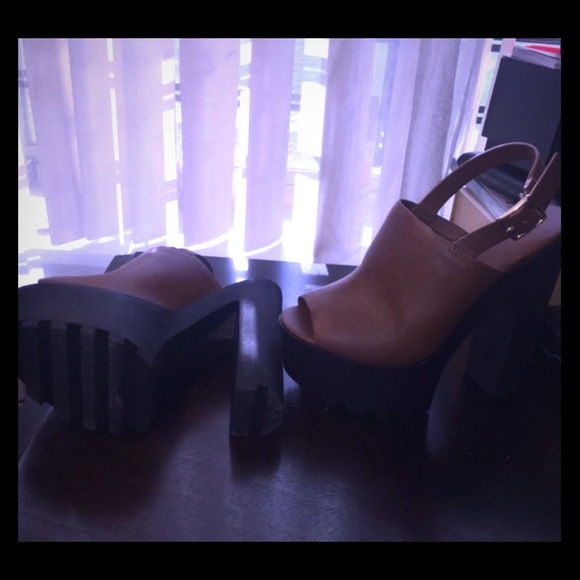 Brown dollhouse shoes