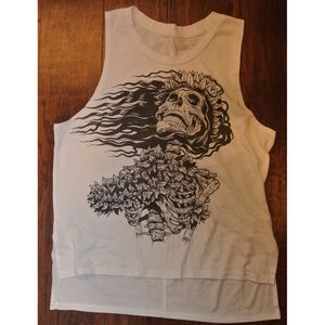 Vans badass skull chick muscle tee