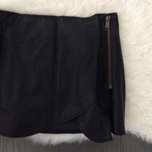 Leather Wrap skirt
