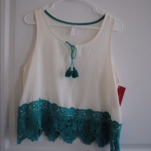 Crochet Xhilaration crop top