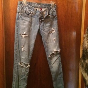 Ripped Guess Jeans