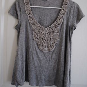 Urban Outfitters grey beaded top