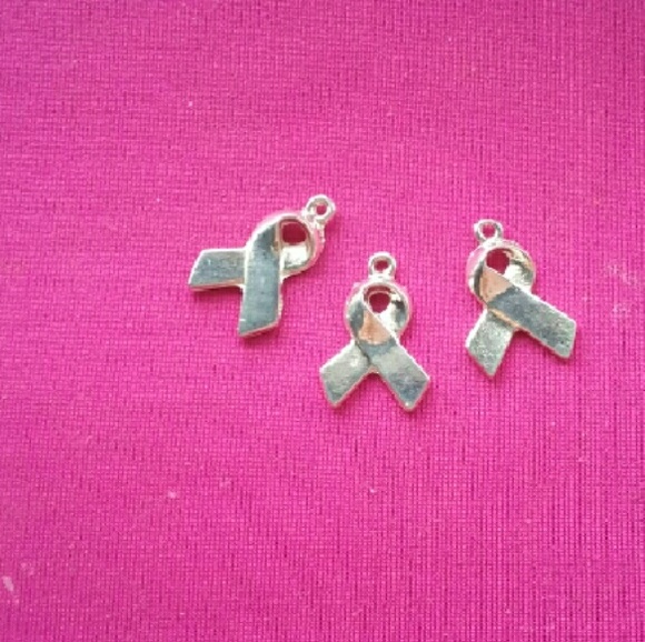Breast Cancer Ribbon charms