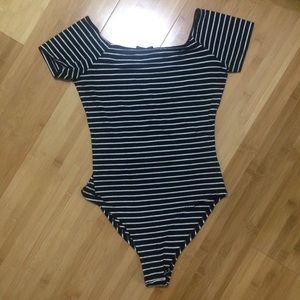 Black and white bodysuit