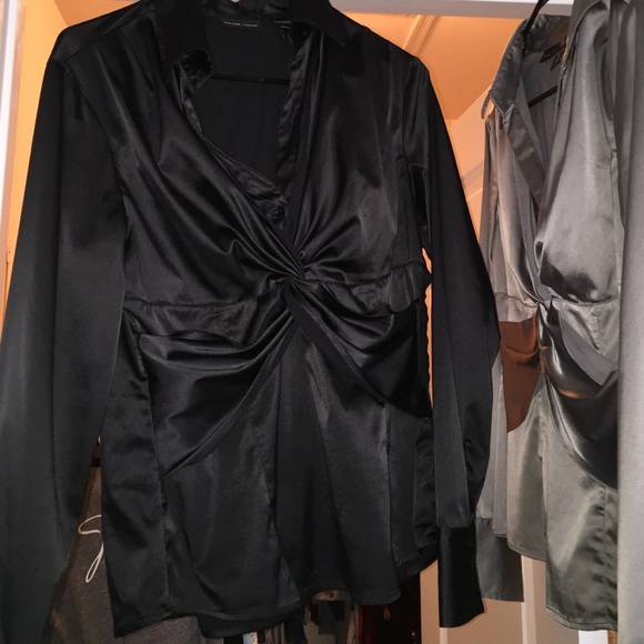 Silky flattering New York & Company tops.  Size 8.