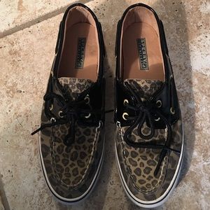 Top-sided Sperry Leopard Print