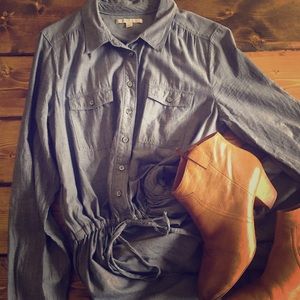 Gap Long Sleeve Shirt Dress