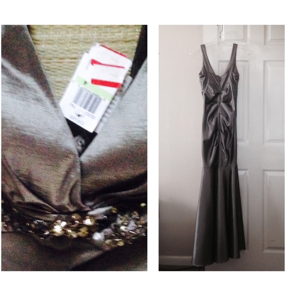 Dillards Dresses - βοΈ Ruched Metallic Floor Length Evening Gown Dillards Dresses - βοΈ Ruched Metallic Floor Length Evening Gown
