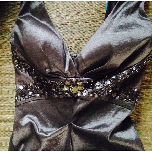 Dillards Dresses - βοΈ Ruched Metallic Floor Length Evening Gown Dillards Dresses - βοΈ Ruched Metallic Floor Length Evening Gown