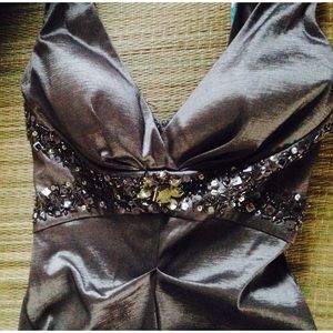 Dillards Dresses - ⭐️ Ruched Metallic Floor Length Evening Gown Dillards Dresses - ⭐️ Ruched Metallic Floor Length Evening Gown