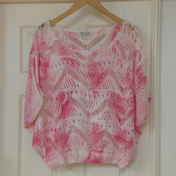Crochet Pullover With Detail Design