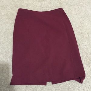 Burgundy Skirt