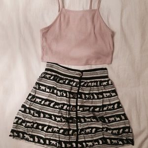 Urban Outfitters cat skirt