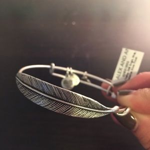 Alex and Ani Quill Feather Wrap Bracelet