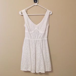 White lace dress