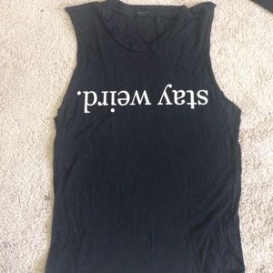 BRANDY MELVILLE stay weird tank