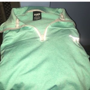 pink half-zip sweatshirts