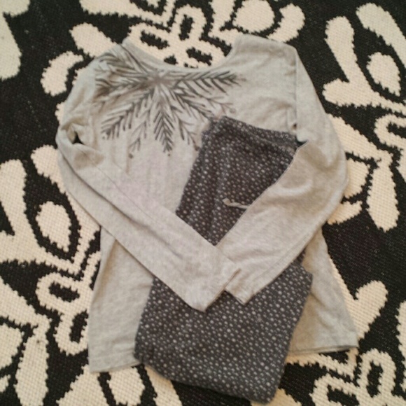 Gray Winter Womens Pajamas