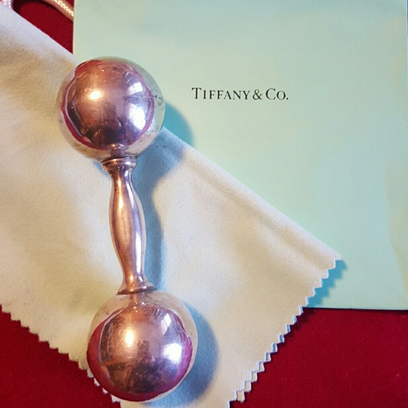 Tiffany & Co. Jewelry Tiffanyco Sterling Silver Baby Rattle Dumbbell Poshmark