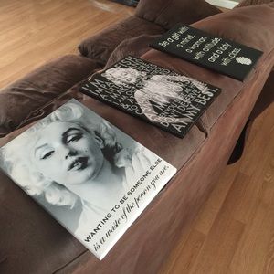 Marilyn Monroe mini canvases