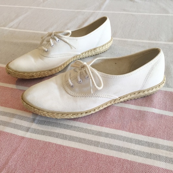 Super Rad Vintage Canvas Lace Up Espadrilles - Picture 1 of 4