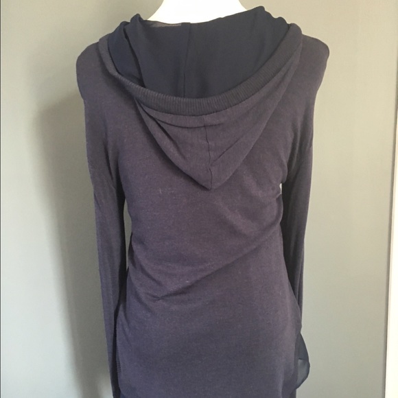 High/Low Zip Up Sweater - Picture 3 of 4