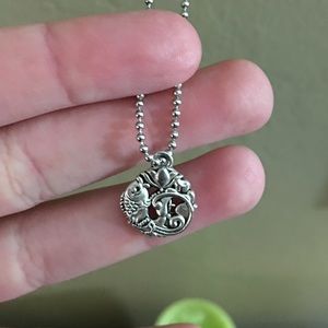 Lotus and Koi Fish Necklace
