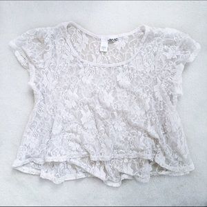 White Laced Top