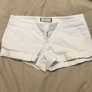 White Abercrombie and Fitch shorts