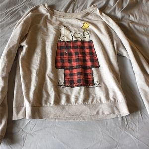 Tan snoopy sweater