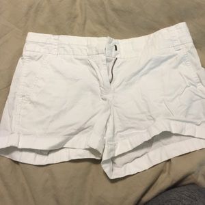 White chino shorts from j.crew