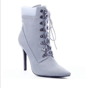 Denim boots size 8.5